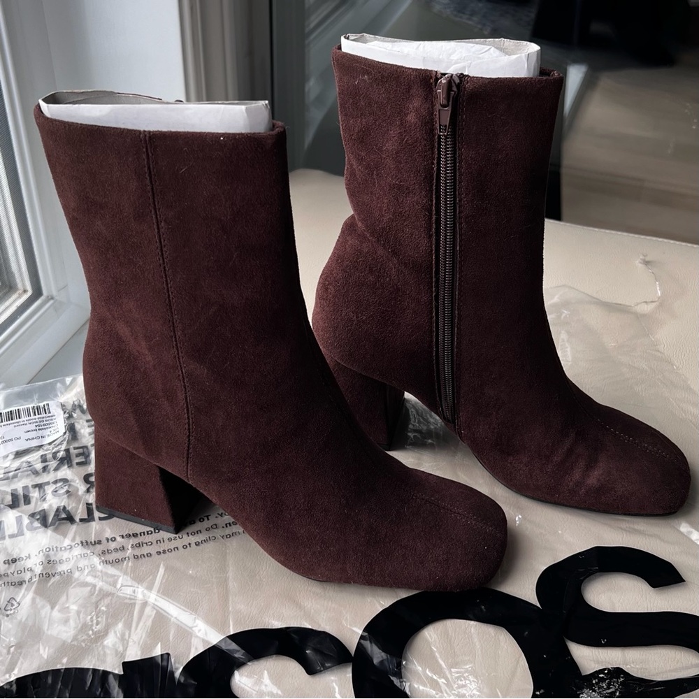 ASOS chocolate Heeled Boots